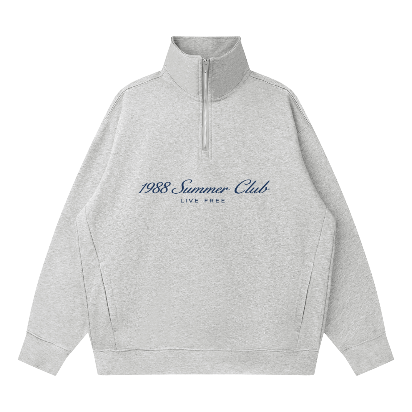 Monaco: Quarter-Zip Drop Shoulder Sweatshirt
