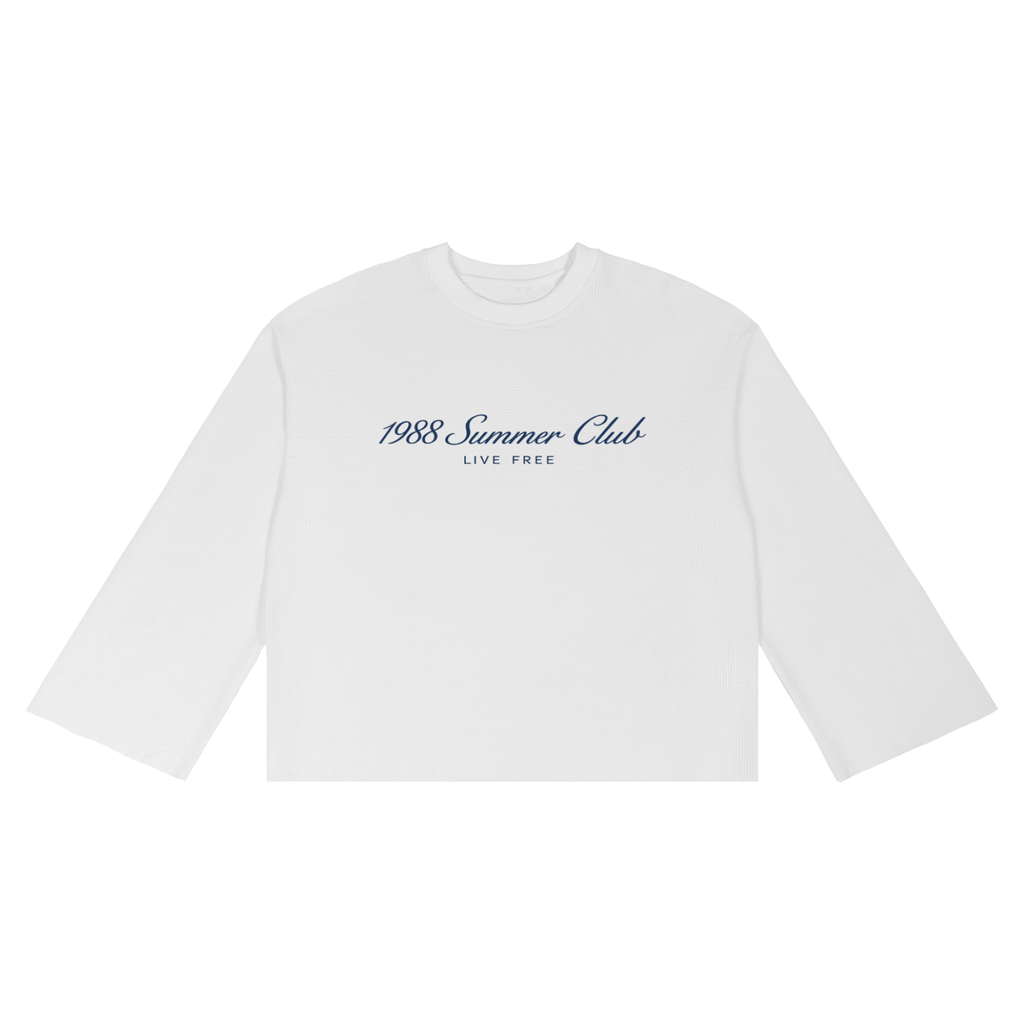 Monaco: Unisex Waffle Raw Edge T-Shirt