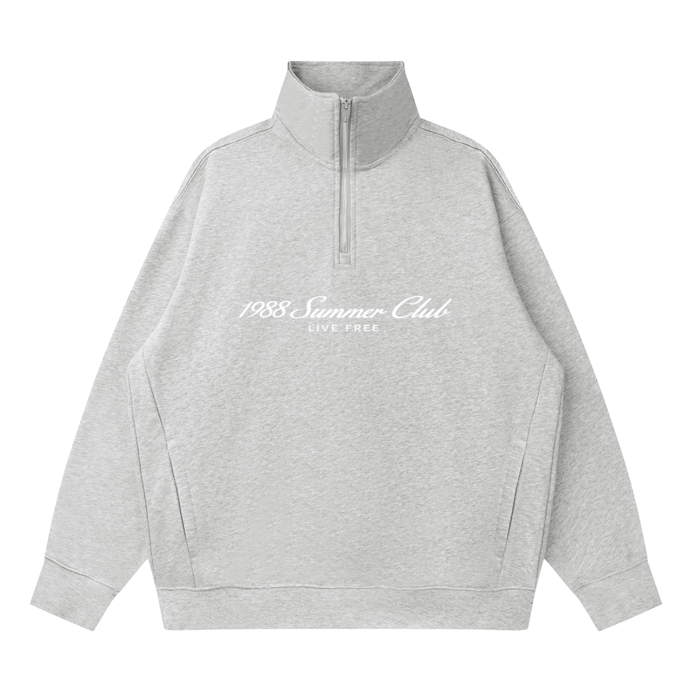 Naples: Quarter-Zip Drop Shoulder Sweatshirt