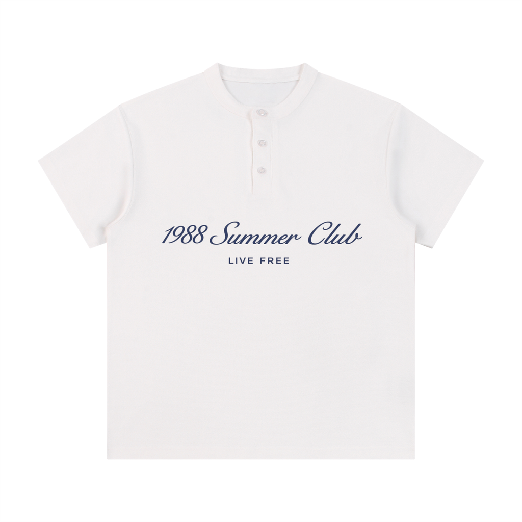 Naples: Short Sleeve Henley Shirt