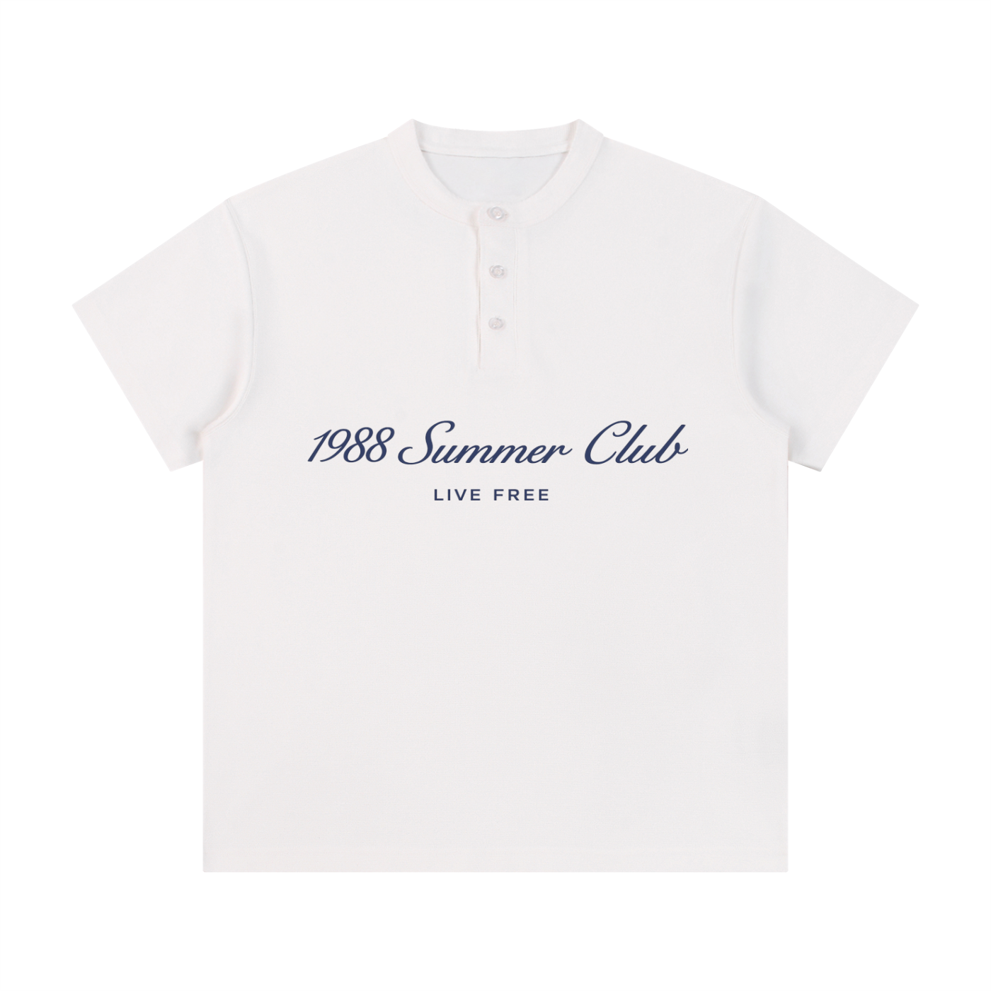Naples: Short Sleeve Henley Shirt