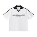 Mykonos Contrast Collar Striped Soccer Jersey