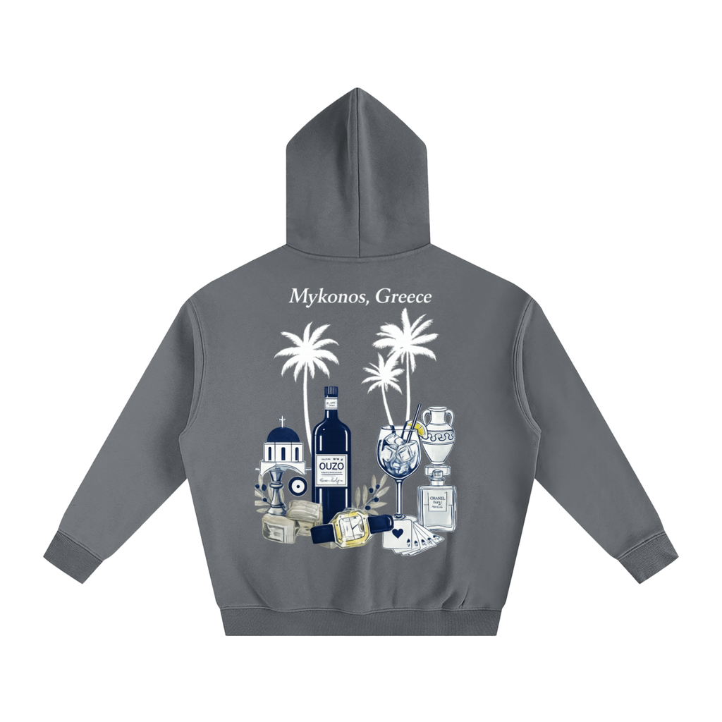 Mykonos Oversize Fleeced Hoodie
