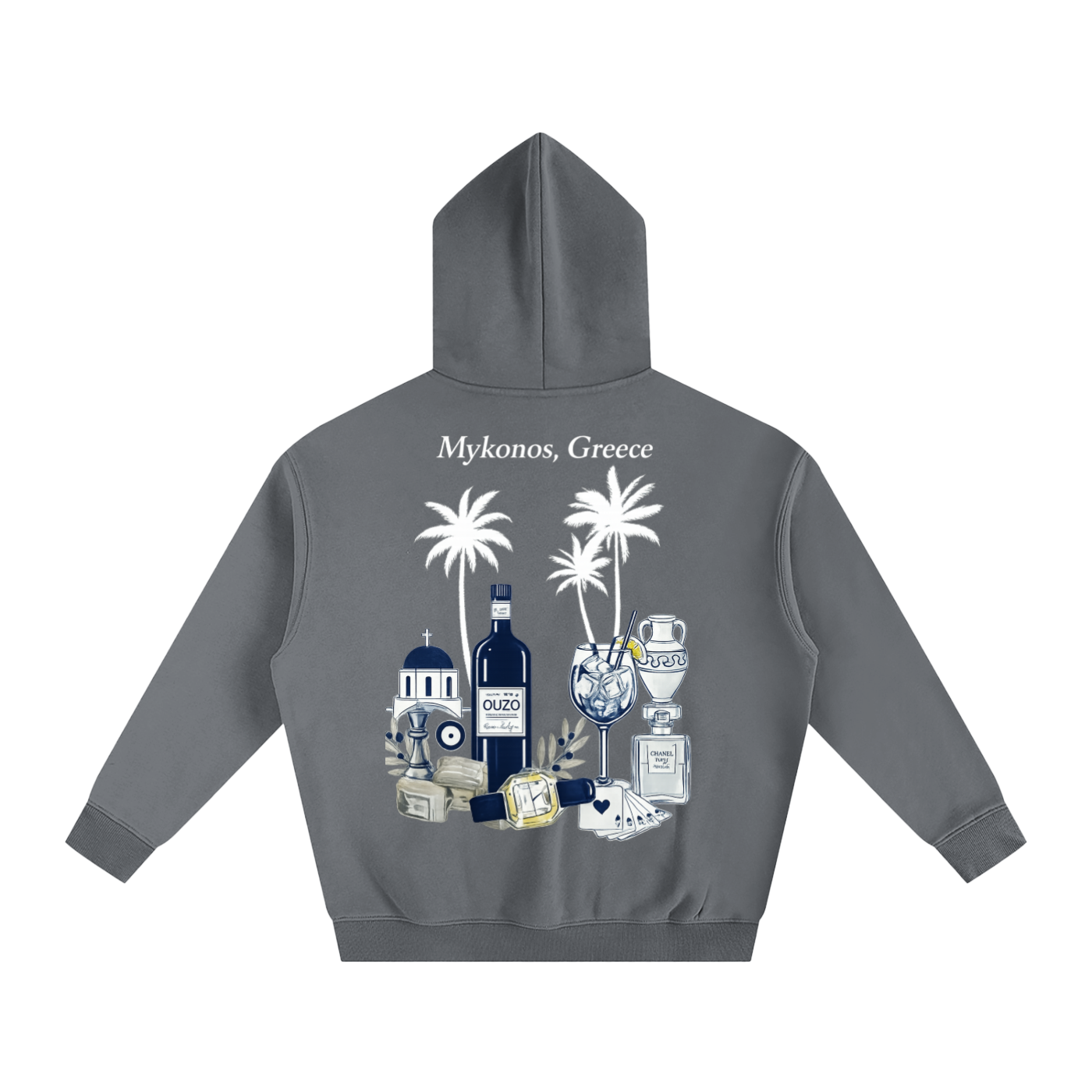 Mykonos Oversize Fleeced Hoodie