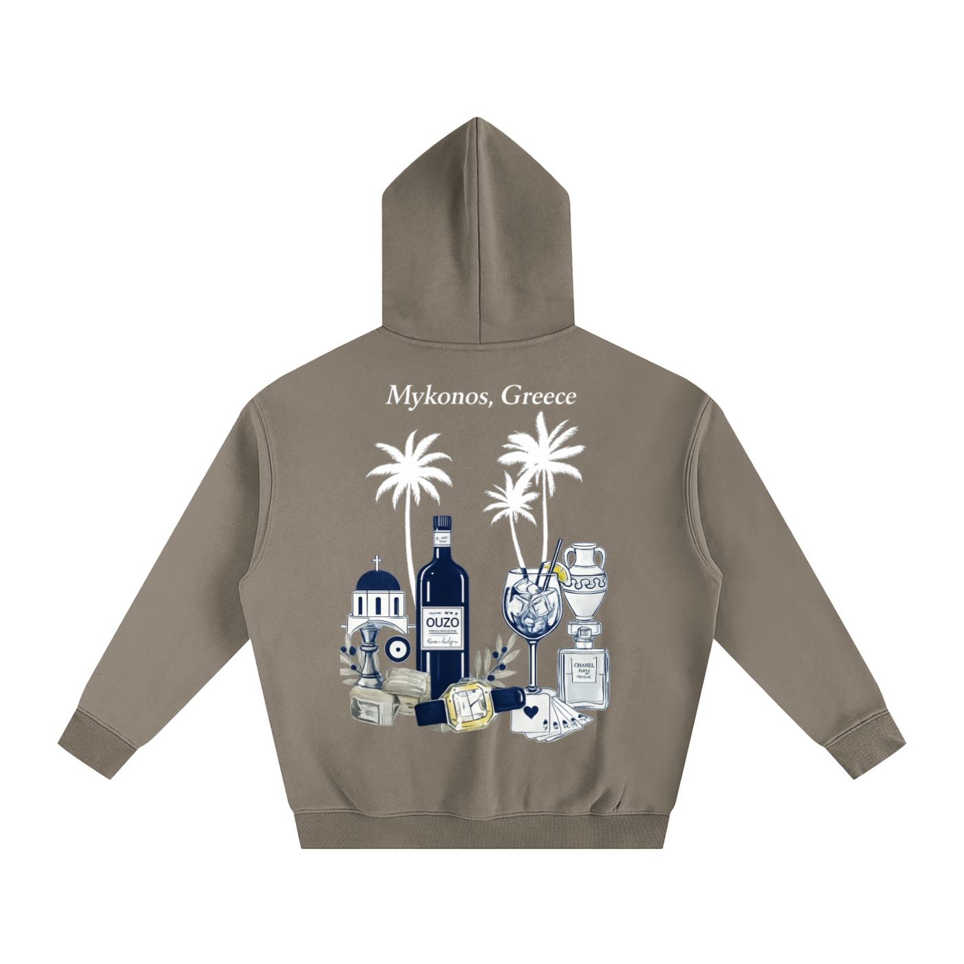 Mykonos Oversize Fleeced Hoodie