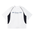 Mykonos Contrast Piping Panel Raglan T-Shirt