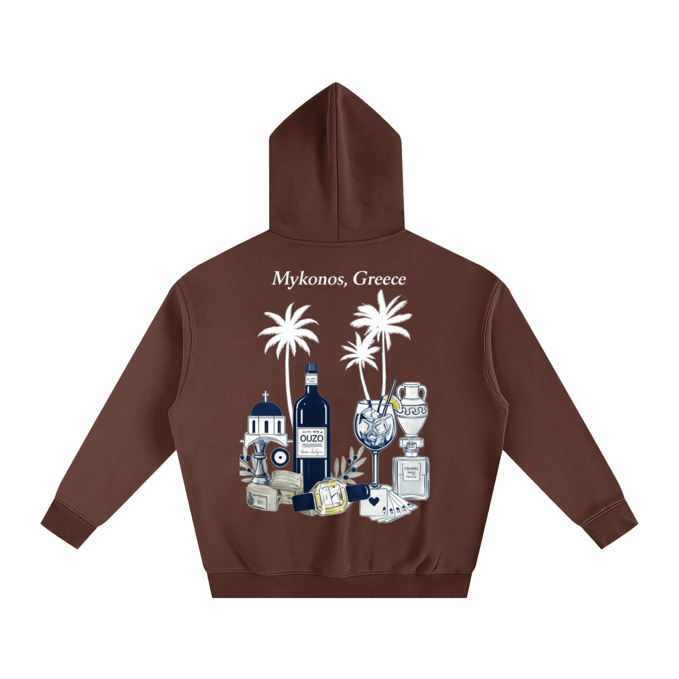 Mykonos Oversize Fleeced Hoodie