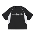 Naples: Contrast Piping Panel Raglan T-Shirt