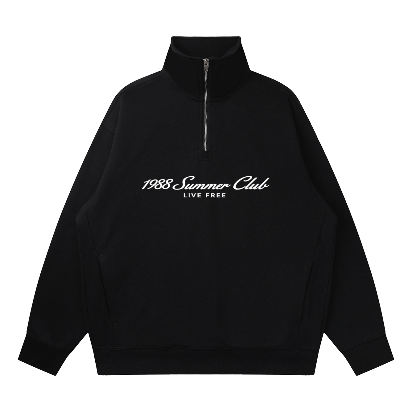 Naples: Quarter-Zip Drop Shoulder Sweatshirt