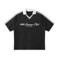 Mykonos Contrast Collar Striped Soccer Jersey