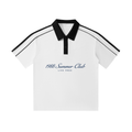 Monaco: Contrast Collar Short-Sleeve Polo Shirt