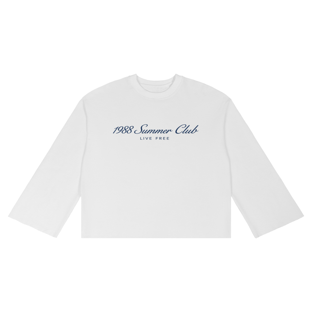 Naples: Unisex Waffle Raw Edge T-Shirt