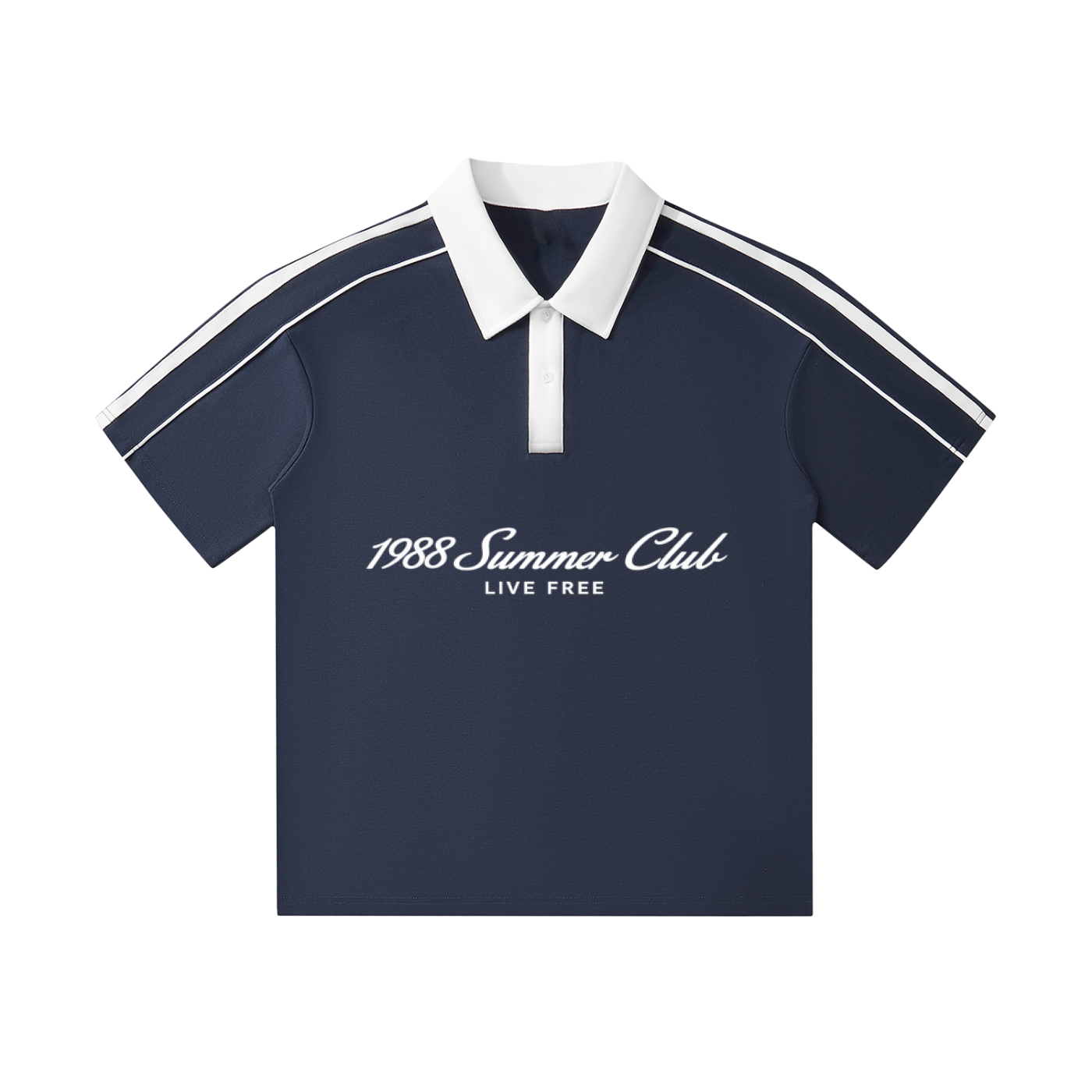 Mykonos Contrast Collar Short-Sleeve Polo Shirt