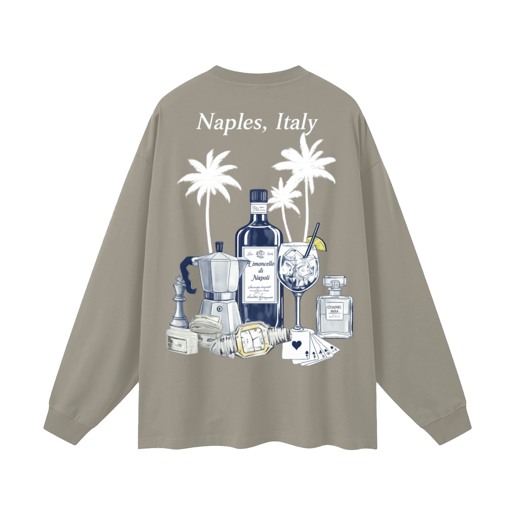 Naples: Oversized Unisex Long Sleeve T-Shirt