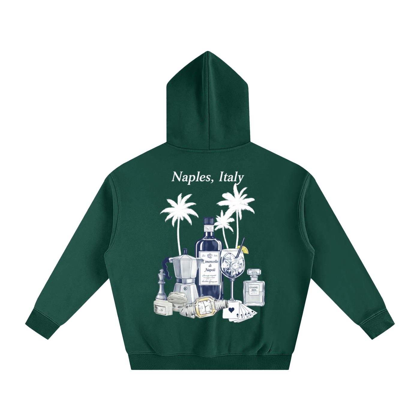 Naples: Oversize Fleeced Hoodie