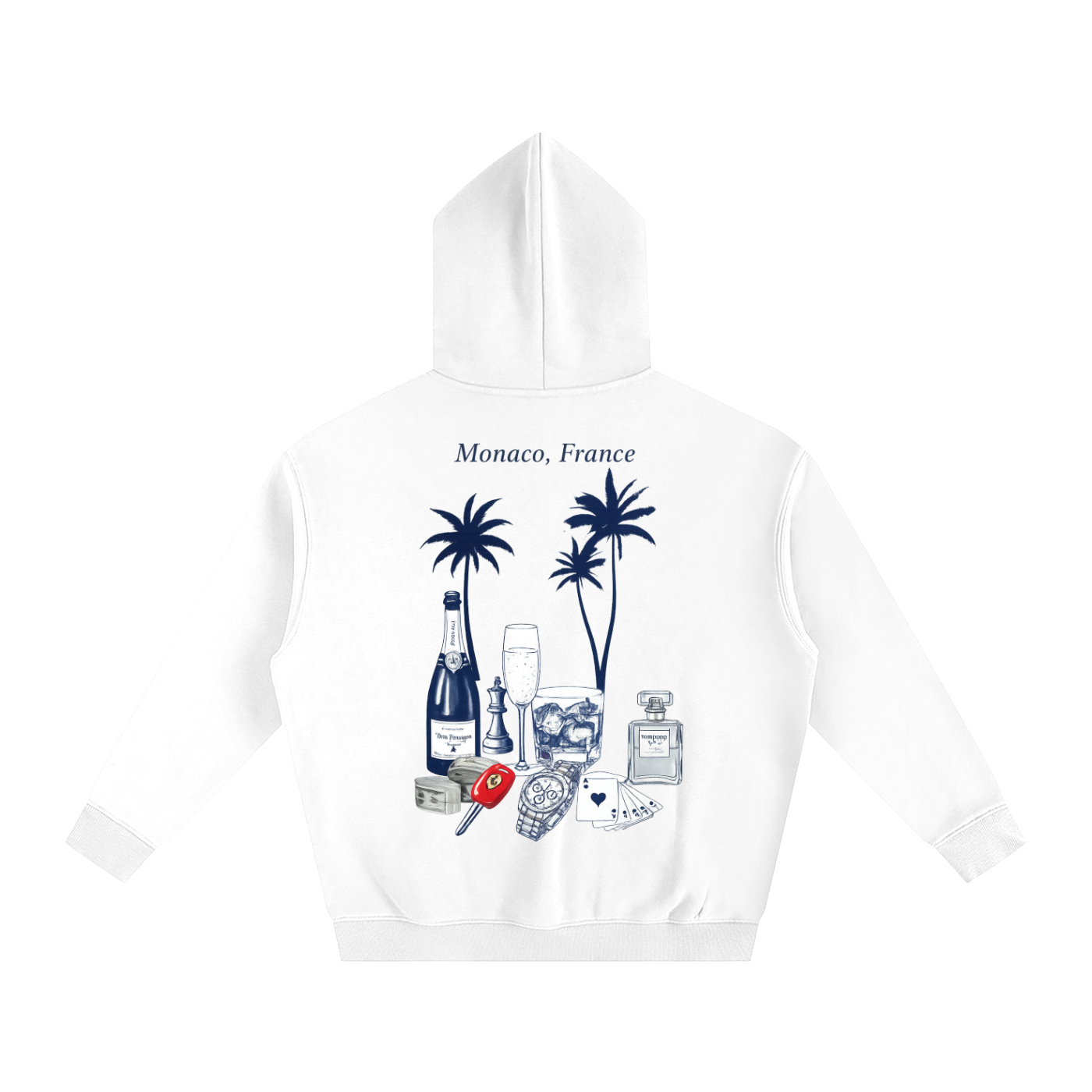 Monaco: Oversize Fleeced Hoodie