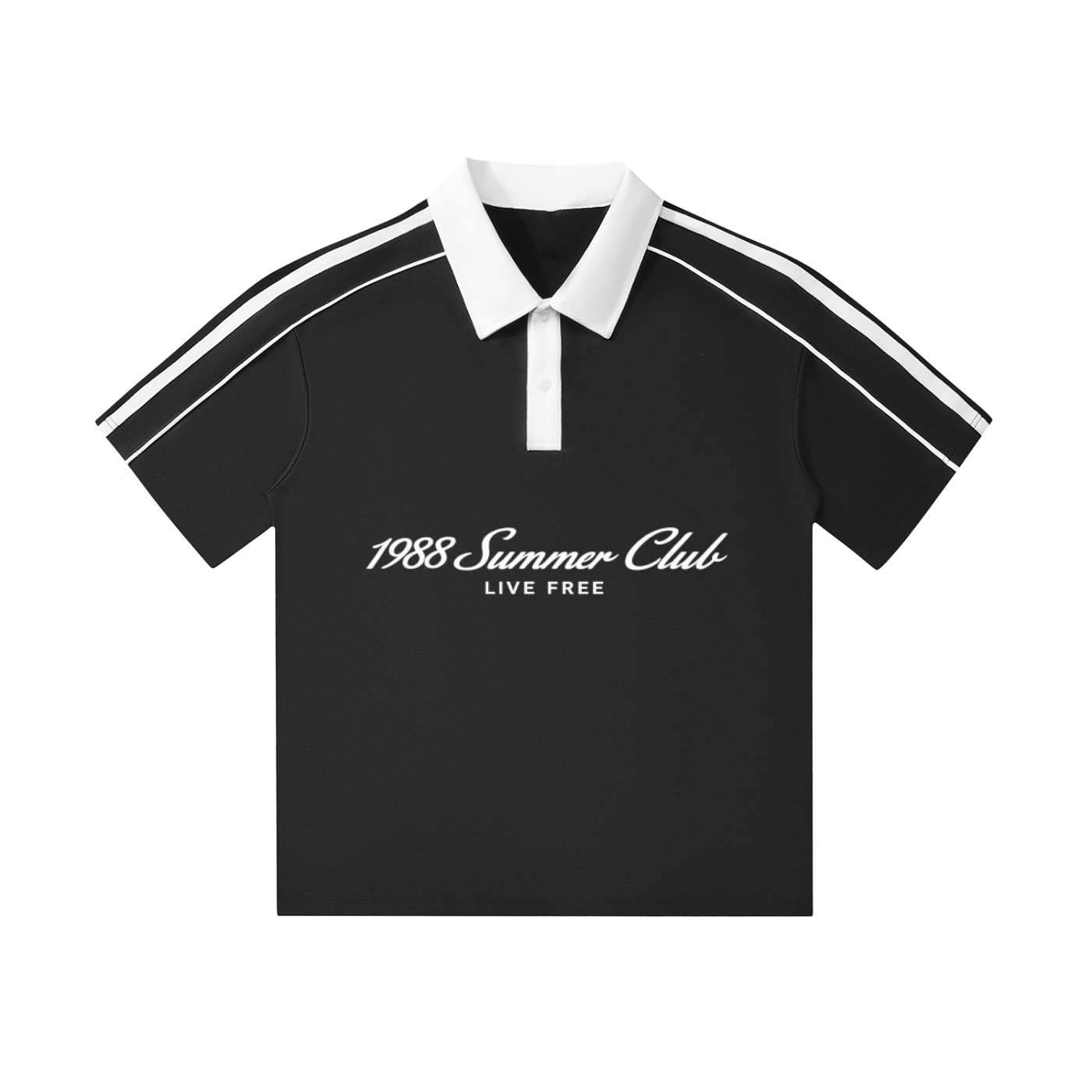 Mykonos Contrast Collar Short-Sleeve Polo Shirt