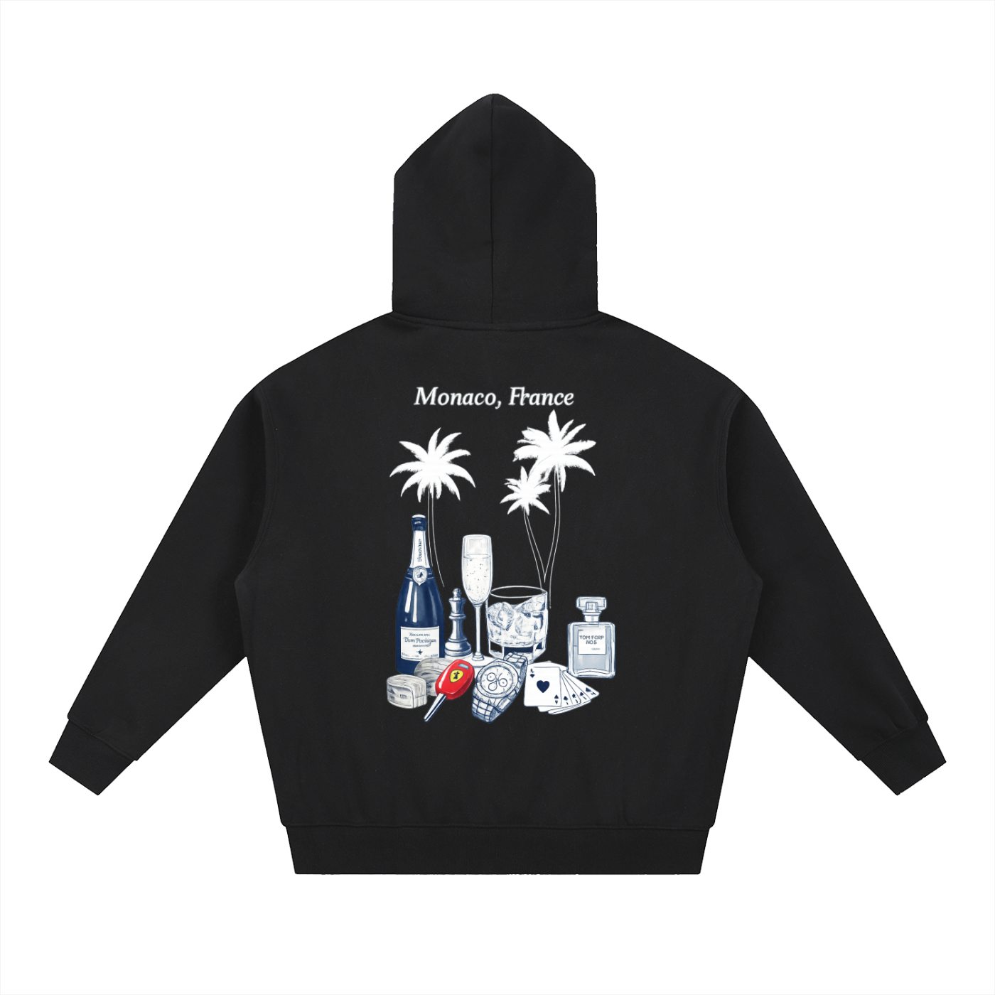 Monaco: Essential Oversized Fleece Boxy Hoodie