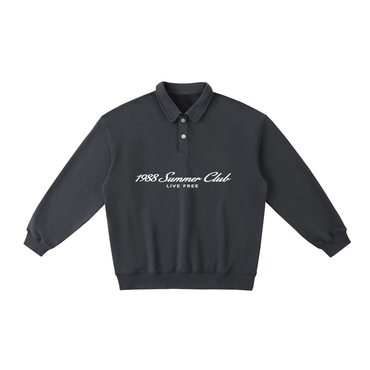 Naples: Heavyweight Polo-Collar Sweatshirt