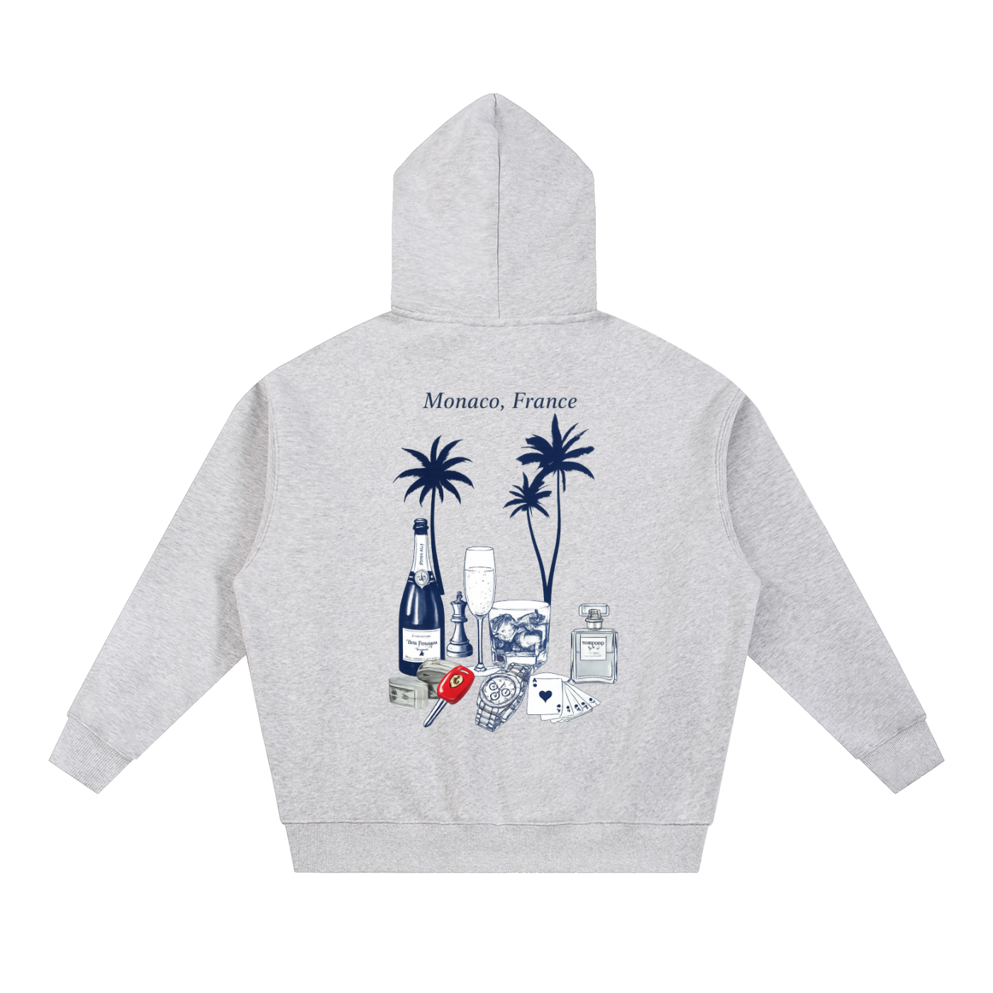 Monaco: Essential Oversized Fleece Boxy Hoodie