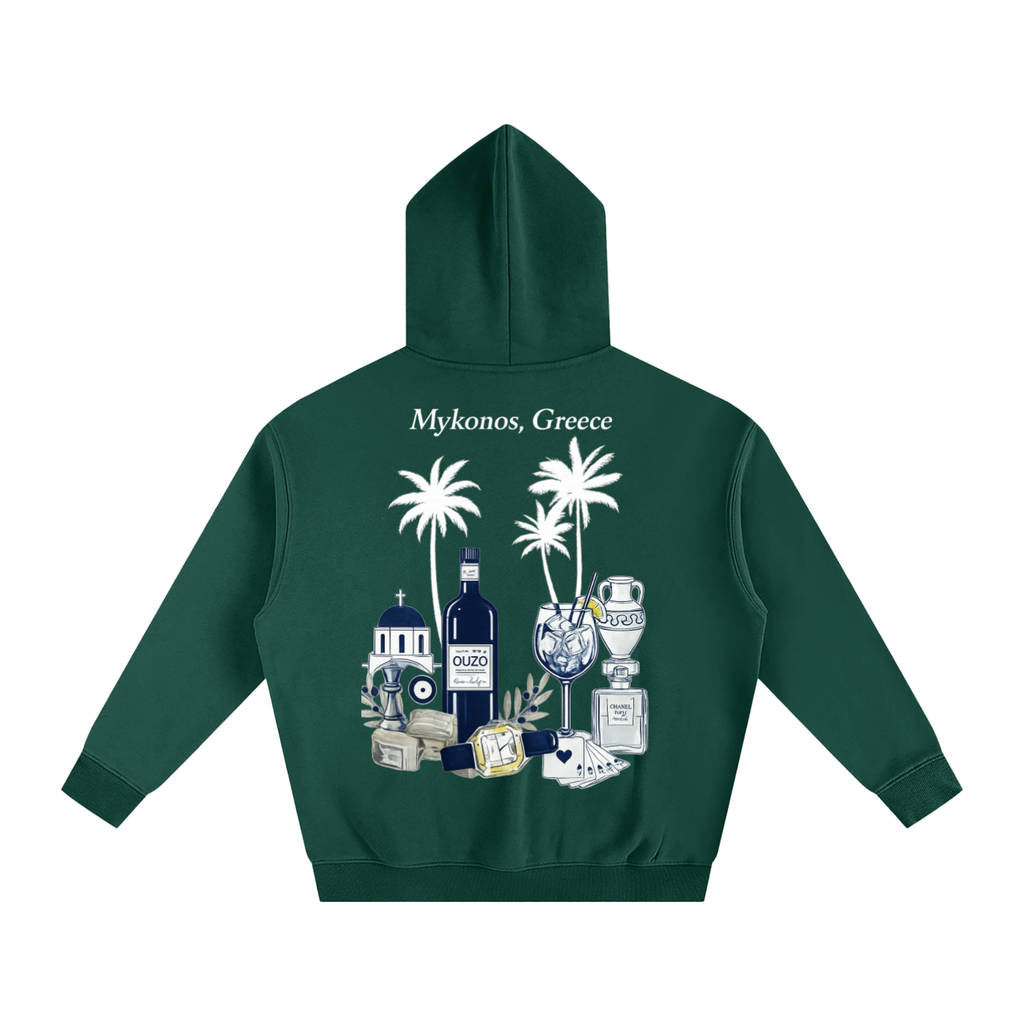 Mykonos Oversize Fleeced Hoodie
