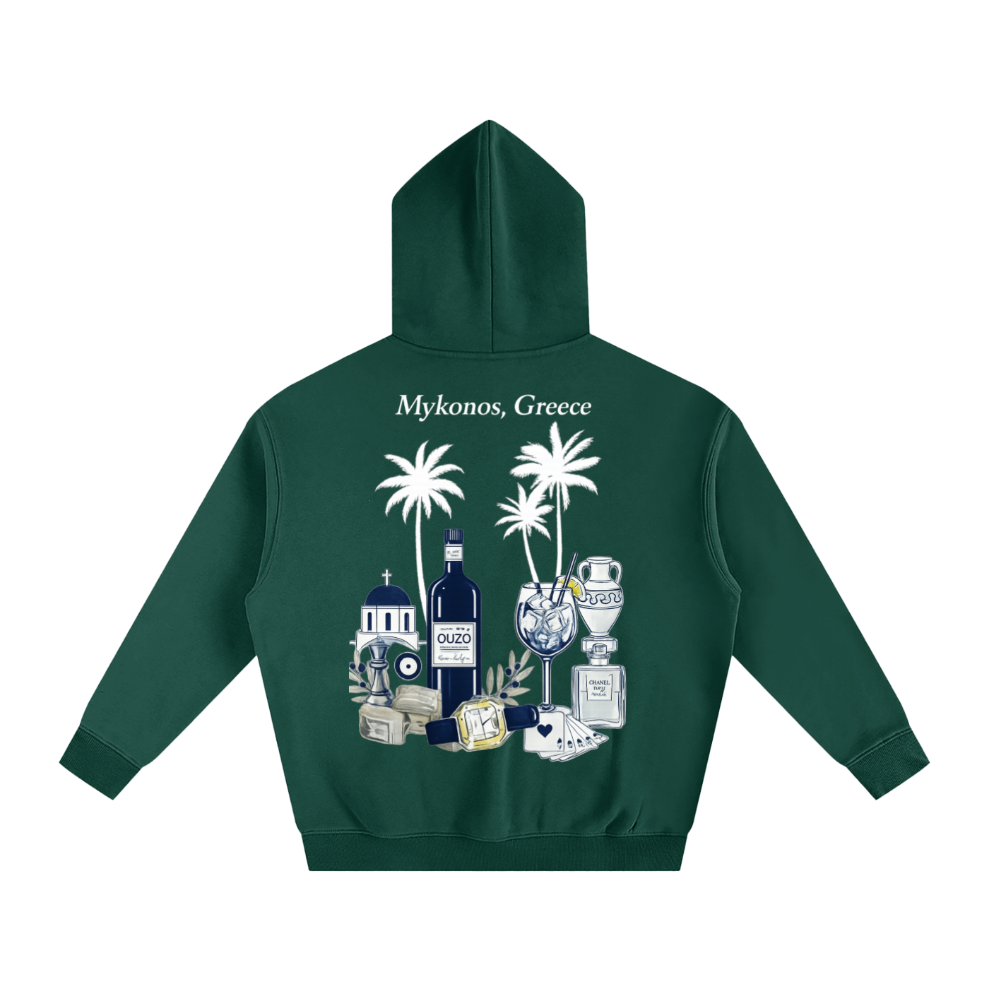 Mykonos Oversize Fleeced Hoodie