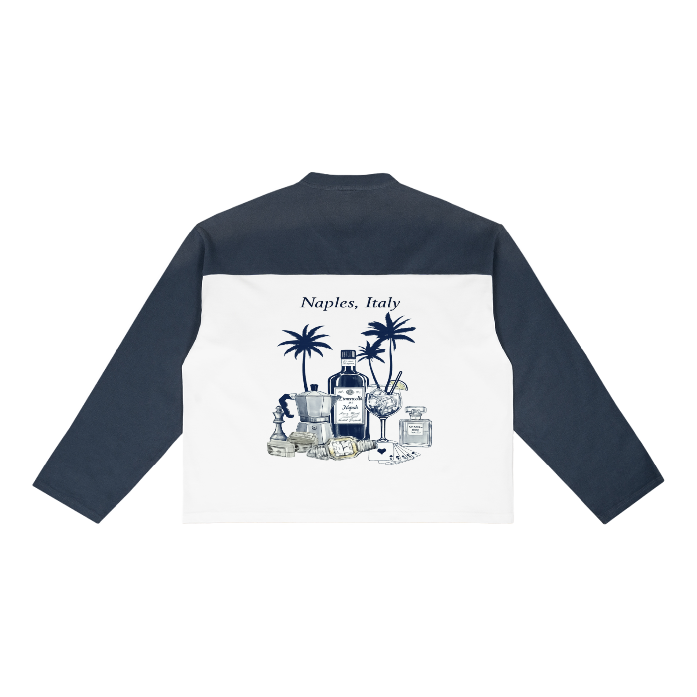 Naples: Sun Fade Color-Block T-Shirt