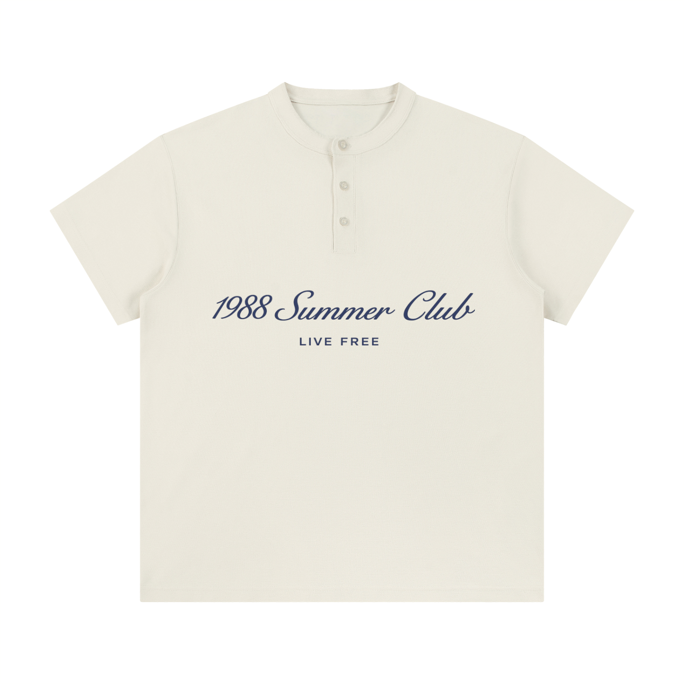 Naples: Short Sleeve Henley Shirt