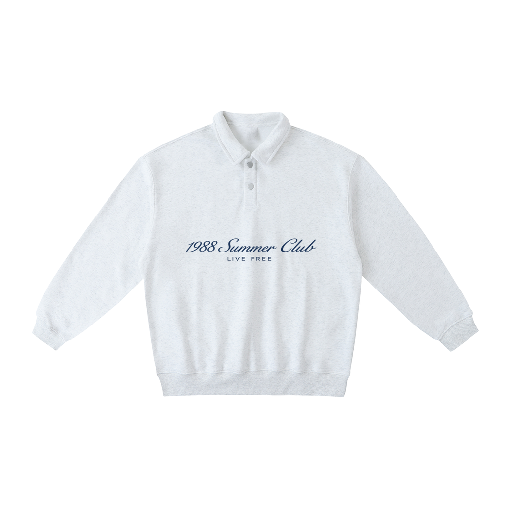 Monaco: Heavyweight Polo-Collar Sweatshirt