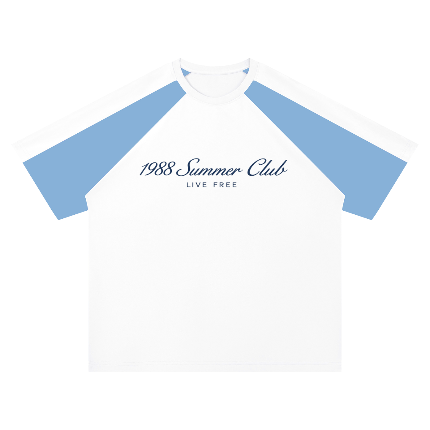 Mykonos Unisex Color Block Raglan T-Shirt