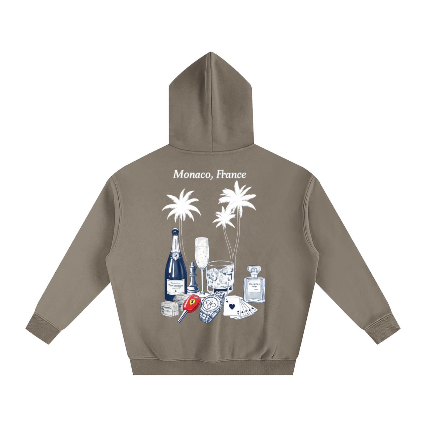 Monaco: Oversize Fleeced Hoodie