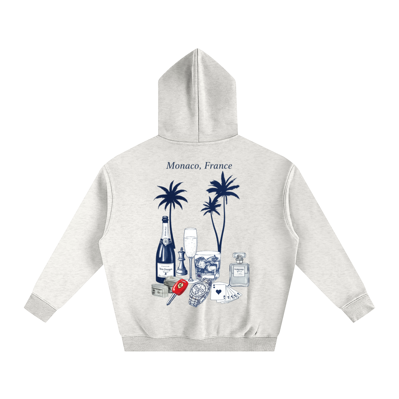 Monaco: Oversize Fleeced Hoodie