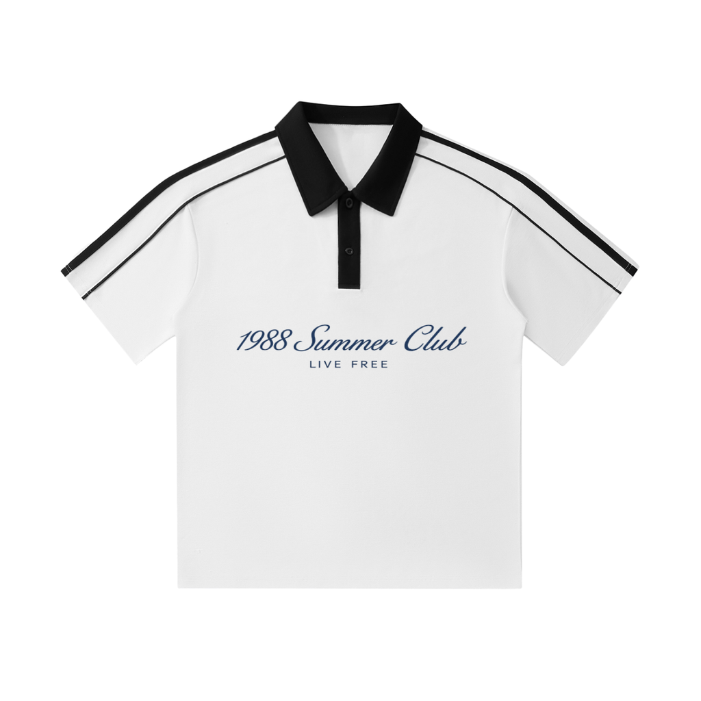 Mykonos Contrast Collar Short-Sleeve Polo Shirt