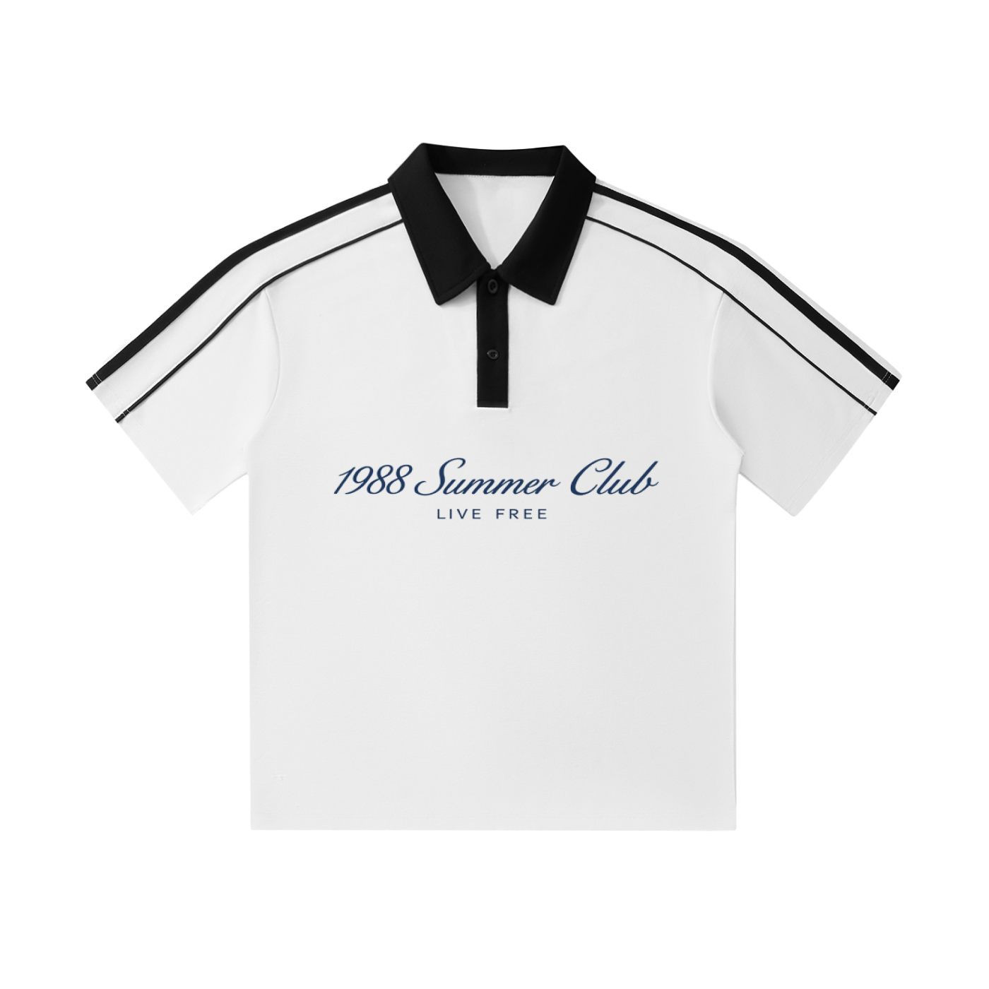 Mykonos Contrast Collar Short-Sleeve Polo Shirt