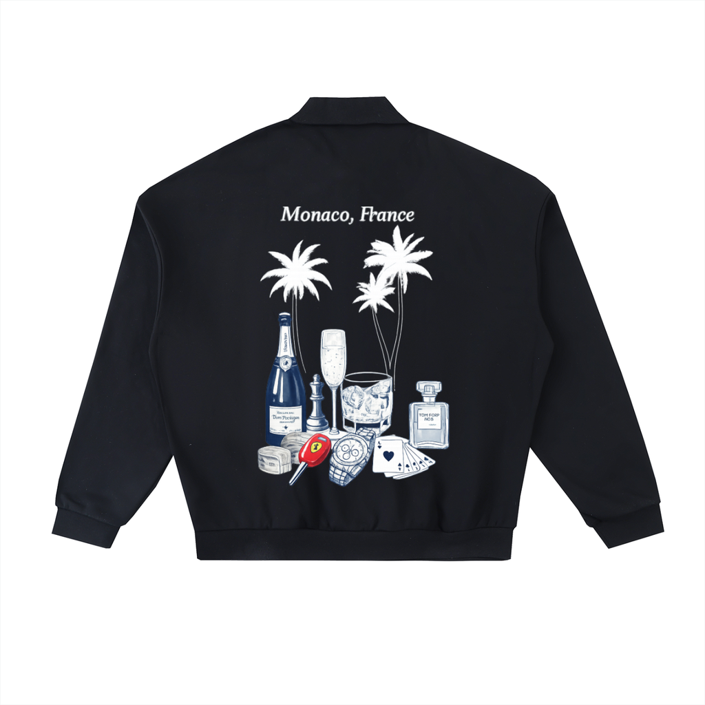 Monaco: Heavyweight Fleece Polo Sweatshirt