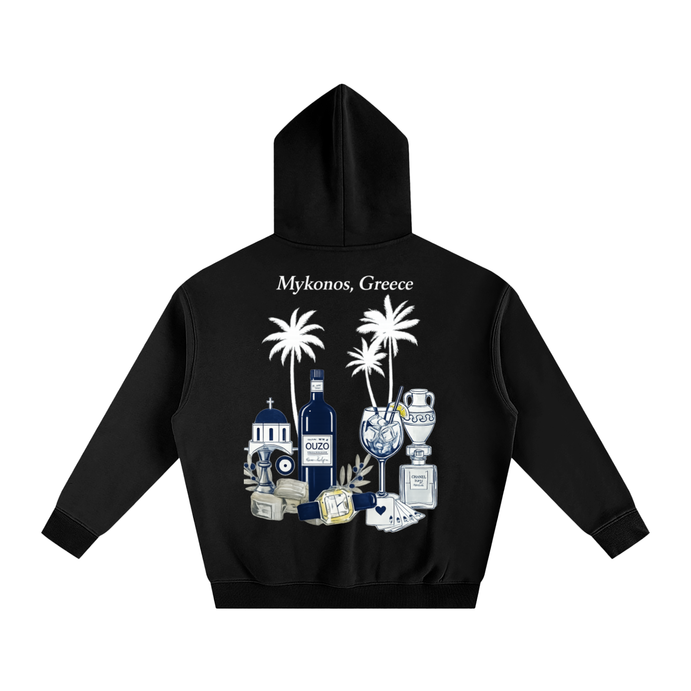 Mykonos Oversize Fleeced Hoodie