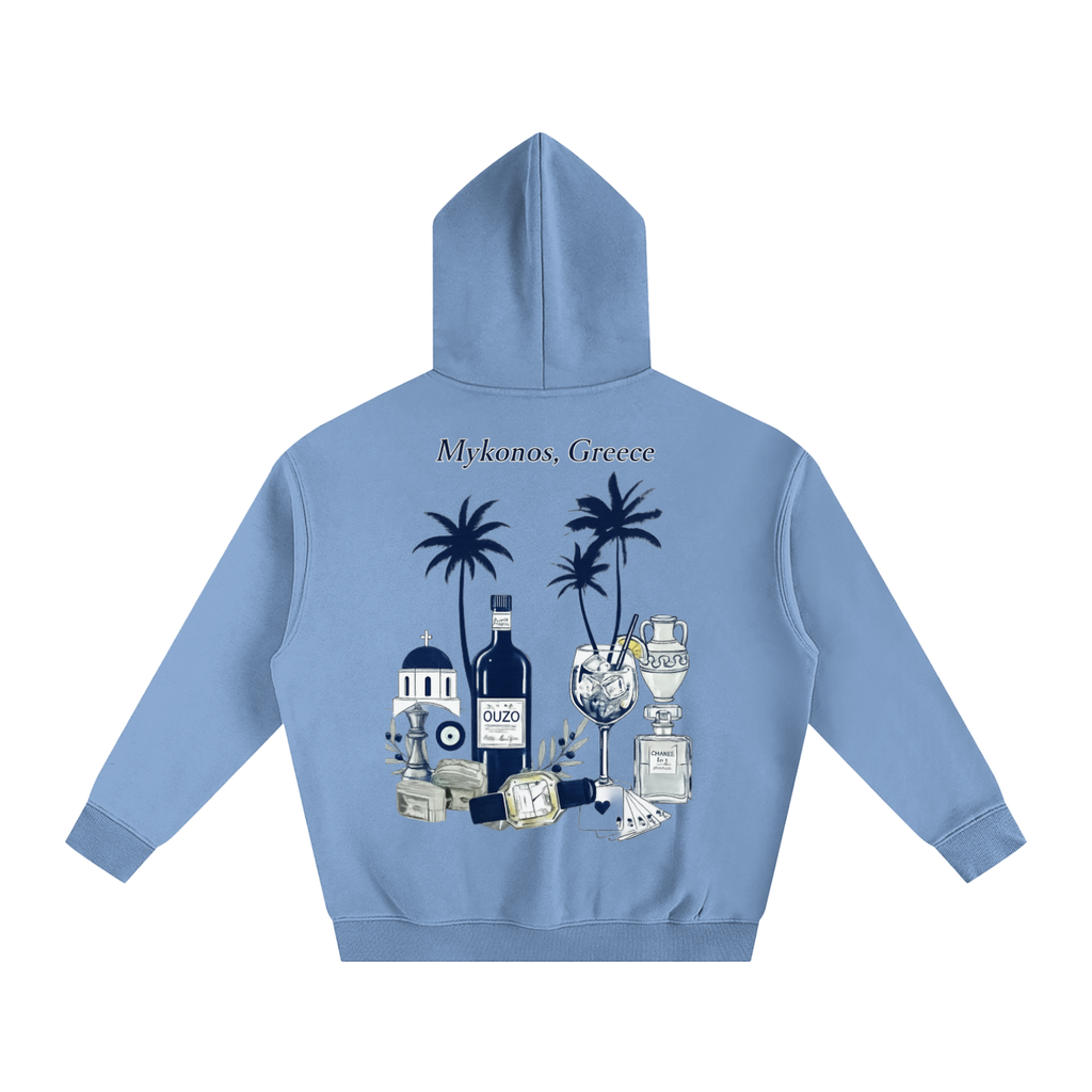 Mykonos Oversize Fleeced Hoodie