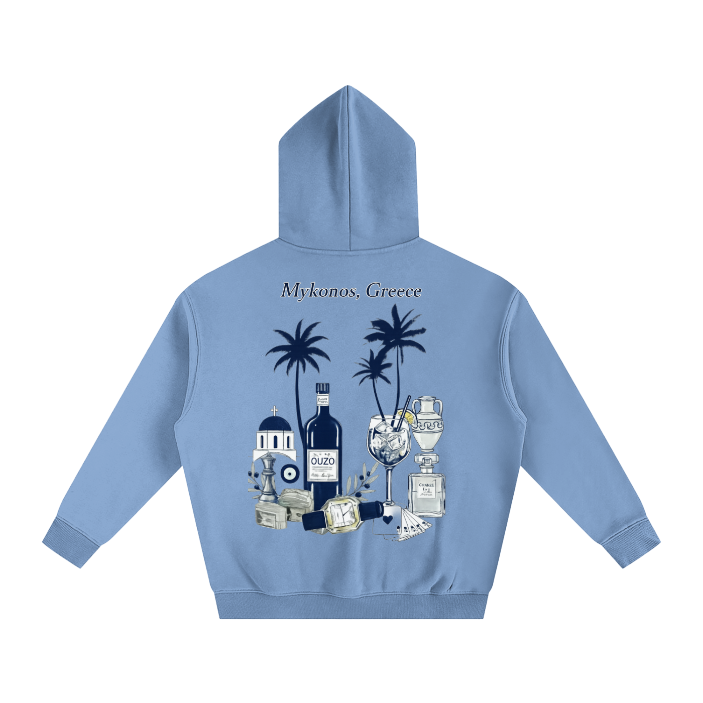 Mykonos Oversize Fleeced Hoodie