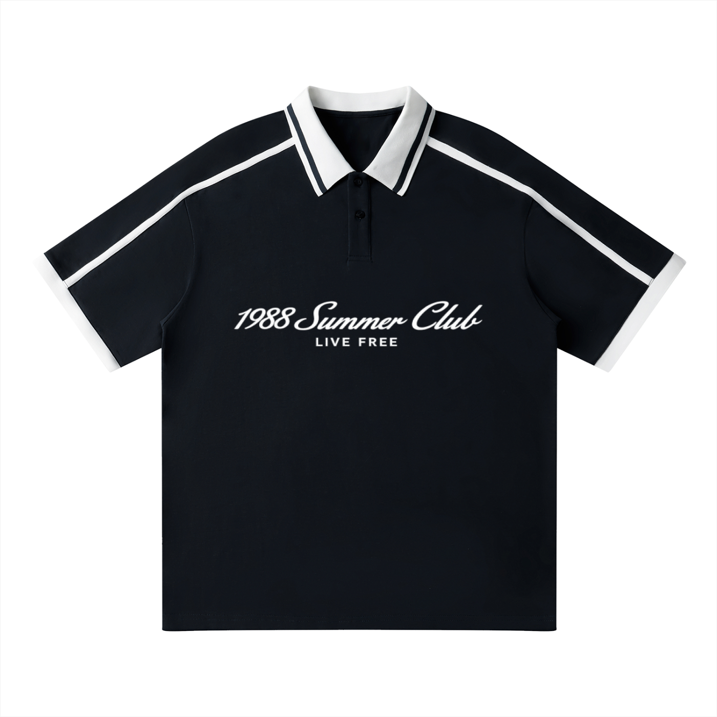Mykonos Unisex Contrast Piping Polo Shirt