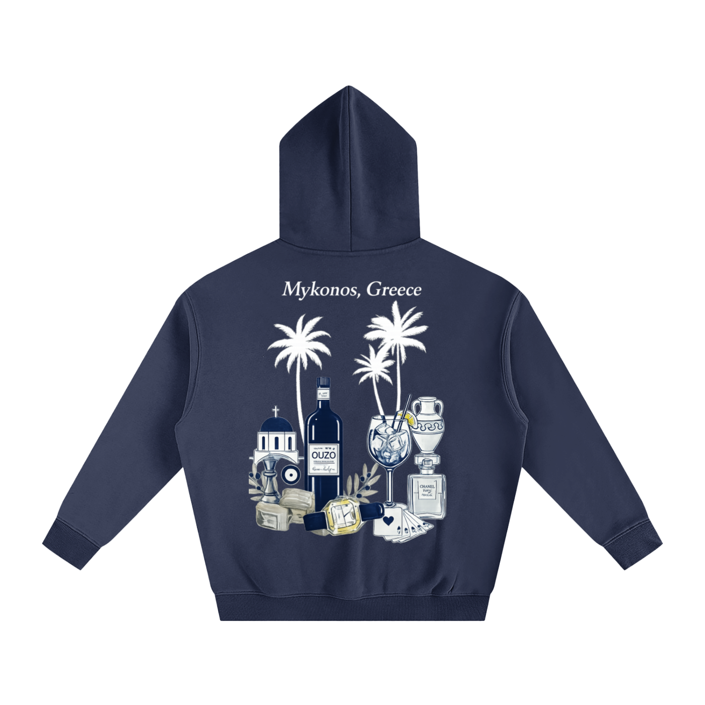 Mykonos Oversize Fleeced Hoodie
