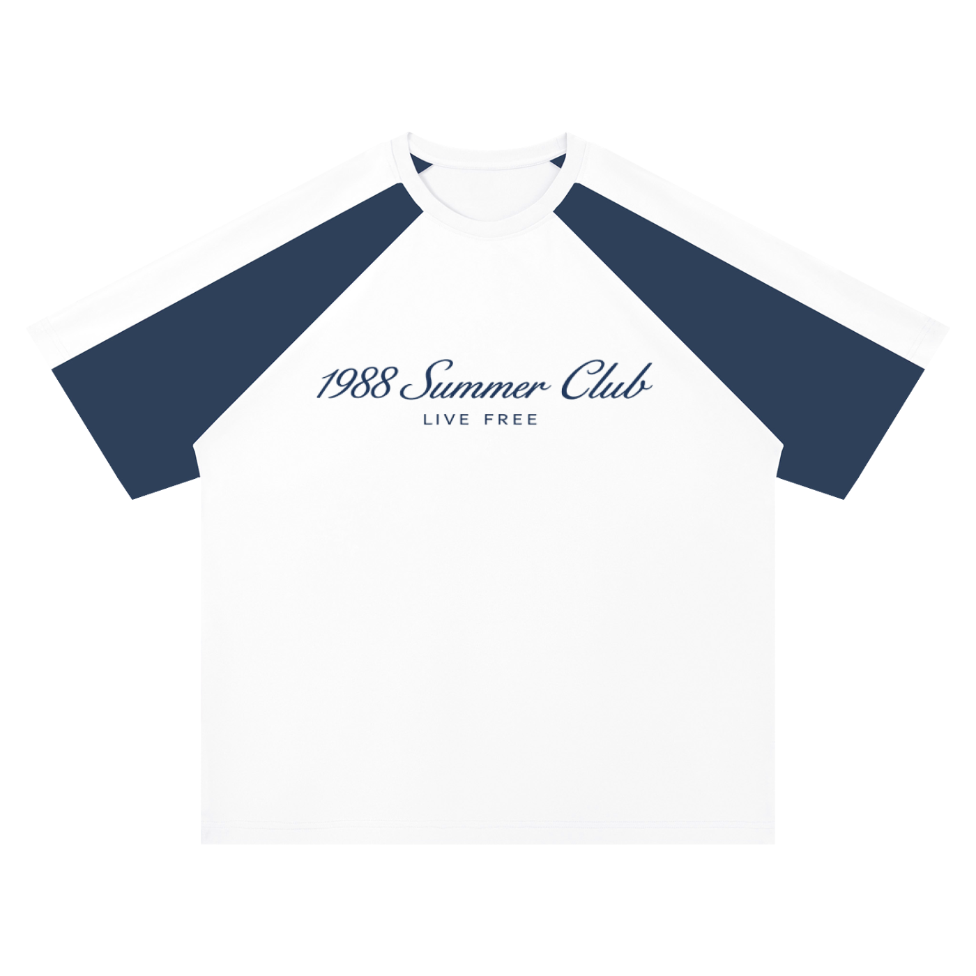 Mykonos Unisex Color Block Raglan T-Shirt