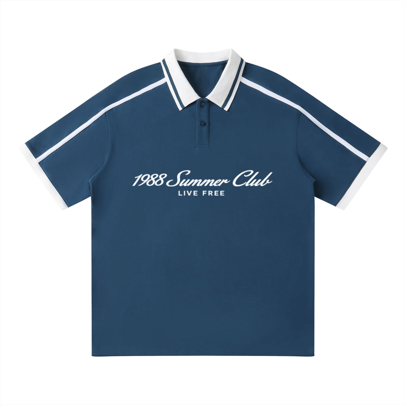 Mykonos Unisex Contrast Piping Polo Shirt