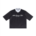 Mykonos Unisex Pinstripe Collared Soccer Jersey