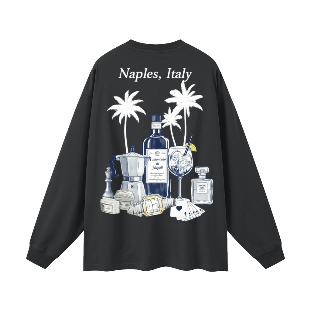 Naples: Oversized Unisex Long Sleeve T-Shirt