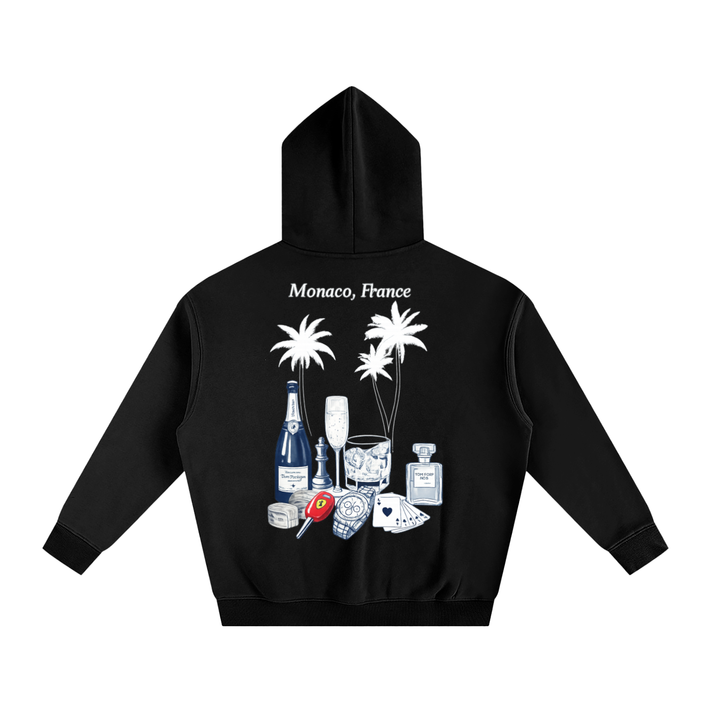Monaco: Oversize Fleeced Hoodie