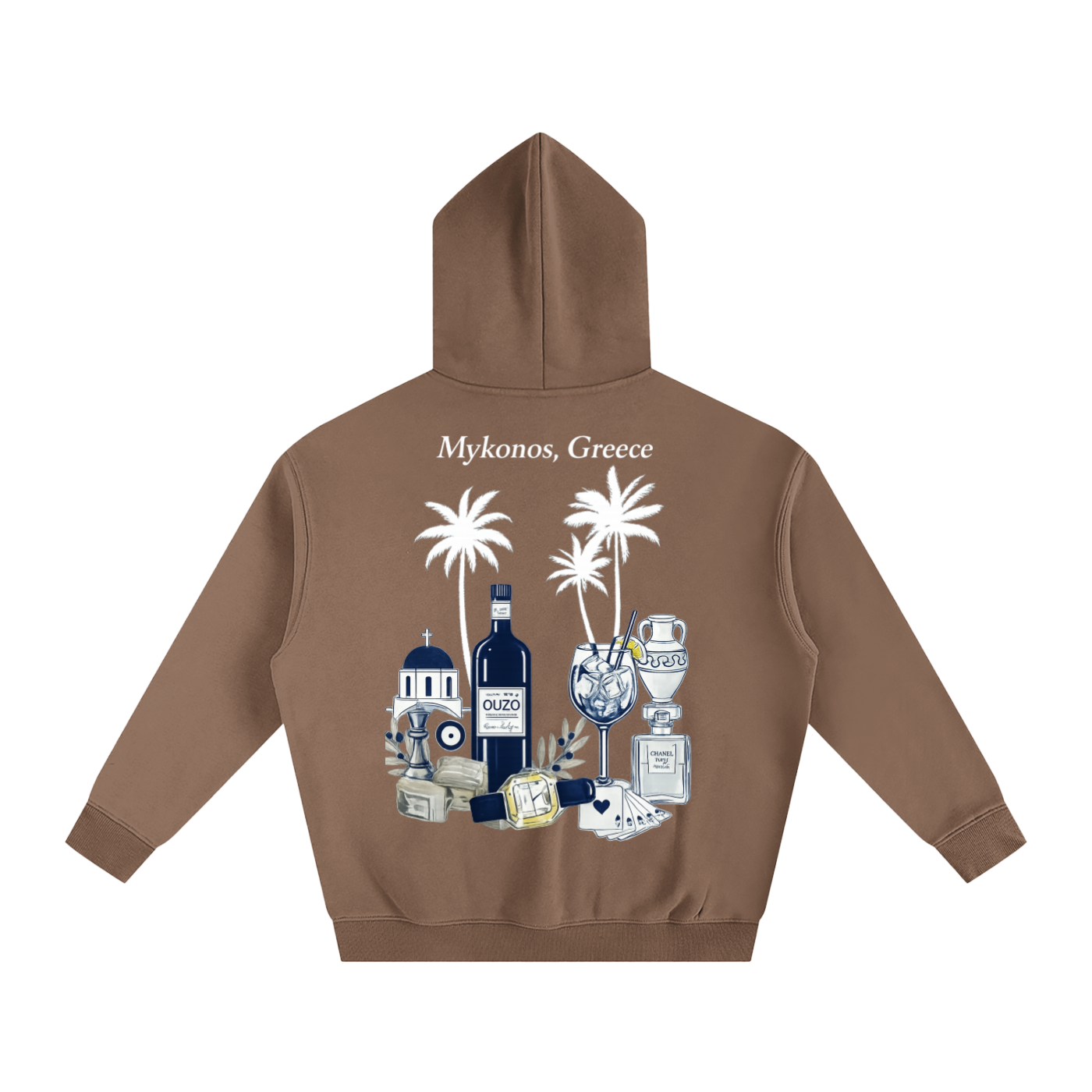 Mykonos Oversize Fleeced Hoodie