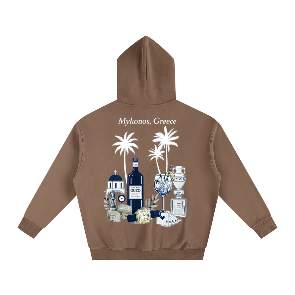 Mykonos Oversize Fleeced Hoodie