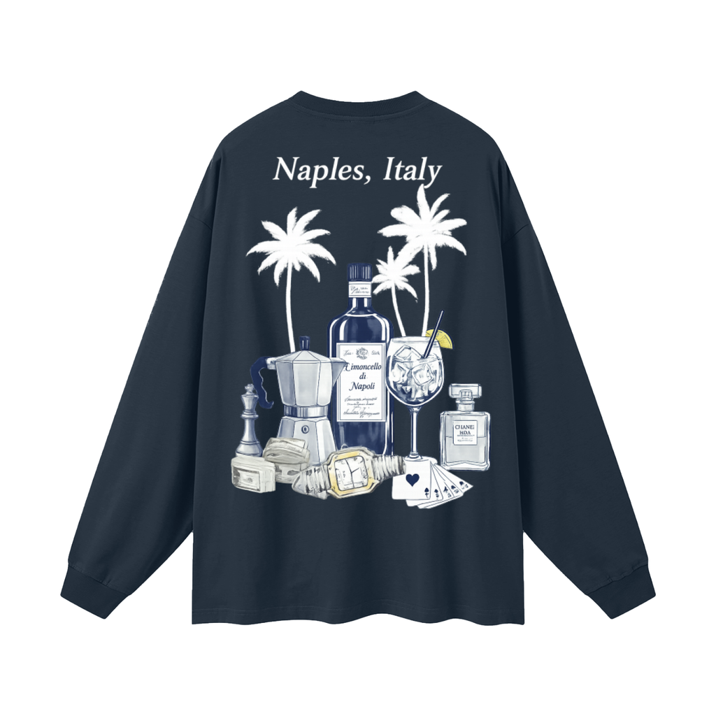 Naples: Oversized Unisex Long Sleeve T-Shirt