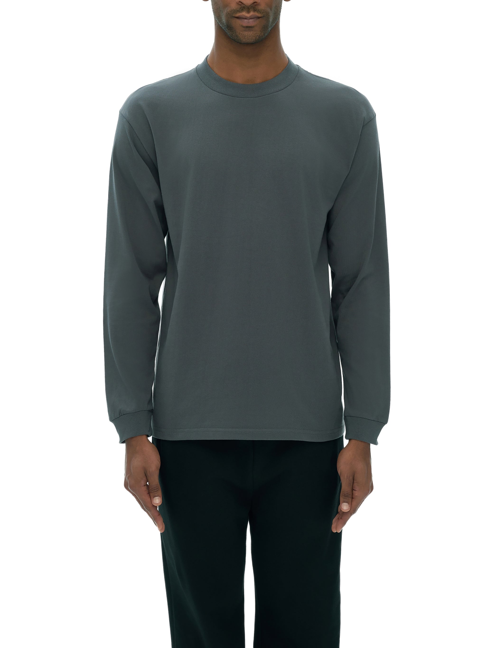 Mykonos Crew Neck Drop Shoulder Long Sleeve Shirt