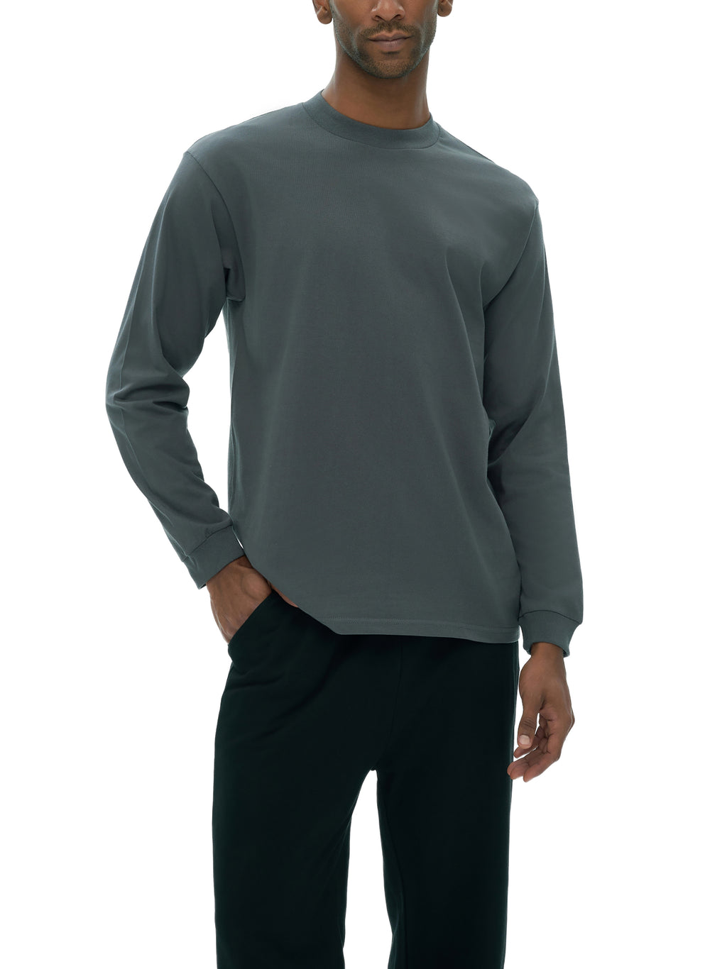 Mykonos Crew Neck Drop Shoulder Long Sleeve Shirt
